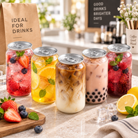 Boîtes en plastique PET transparentes de qualité alimentaire avec couvercles faciles à ouvrir en aluminium, emballage pour poudings, yaourts et desserts à la mousse