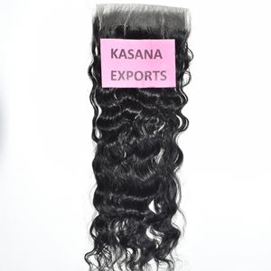 Extensions de cheveux naturels indiens non traités, 100 % vierges, alignés sur les cuticules, avec closure HD 6*6, double trame, 100 g, vente en gros - Product Image 3