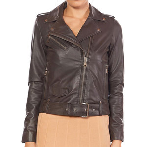 Chaqueta de Cuero para Mujer 2026 de Alta Calidad, Transpirable y Ecológica, Color Personalizado, 100% Cuero Genuino - Product Image 1