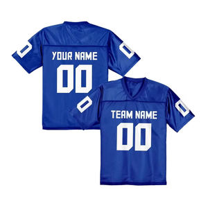 เสื้อฟุตบอลชุดอเมริกันฟุตบอลผ้าโพลีเอสเตอร์สีแดงออกแบบได้ตามต้องการดีไซน์แบบระเหิด100% - Product Image 3