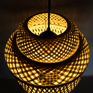 Venta caliente lámpara colgante de bambú hecha a mano lámpara de ratán Vietnam hecho para el hogar Hotel restaurante o Bar iluminación - Product Image 3