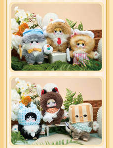 Original Cat <span class=keywords><strong>King</strong></span> Office Life Plush Pendant Blind Box Full Case Display Box Authentic Designer Collectible Toy - Product Image 3