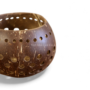 Handcrafted Coconut Shell <b>Tealight</b> <b>Holder</b> for Sustainable Living and Cozy Home Decor from Vietnam - Product Image 2