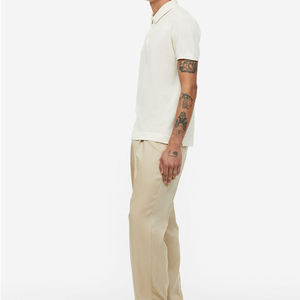 High Quality Men's <b>Polo</b> Shirt Short Sleeve Breathable Cotton Slim Fit Casual Business Solid <b>White</b> Golf T-Shirt Wholesale Vendor - Product Image 4