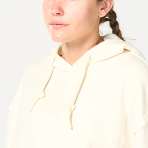 Sweats à capuche pour femmes 100% coton de haute qualité respirant hiver tenue décontracté personnalisé DTF imprimé avec logo avant brodé en 3D - Product Image 3