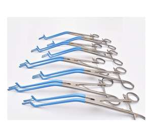 คีมจับเนื้อเยื่อชนิดมีฉนวนสีน้ำเงิน คุณภาพดีที่สุด ปี 2024 ยี่ห้อ Fida International รุ่น FI-027 Schroeder Tenaculum Forceps LEEP อุปกรณ์ผ่าตัดพื้นฐาน - Product Image 4