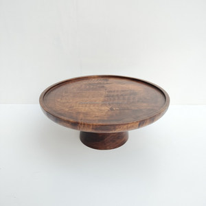 แท่นวางเค้กดีไซน์ไม้ทาสีชั้นเดียวอุปกรณ์ตกแต่งและออกแบบเค้กไม้หลายขนาด - Product Image 5