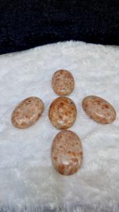 Pierres de palmier en cristal de sunstone certifiées AAA, style ange, pierre précieuse de guérison originale, agate pour soulager l'anxiété, le stress, le massage - Product Image 4