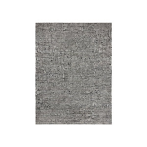 Tapis moderne de haute qualité en viscose grise rectangulaire, à poils moyens, à motifs floraux, lavable, antidérapant, pour salon et hôtel - Product Image 1