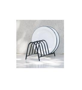 Support de plaque de couleur noire en métal de qualité supérieure forme personnalisée support de vaisselle de grande taille pour support de plaque d'ustensiles de cuisine - Product Image 1