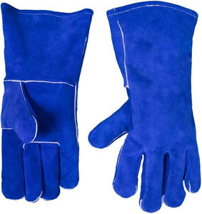 Gants de soudage en cuir avec doublure en coton, compatibles TIG,MIG et durables pour les tâches de soudage légères - Product Image 1