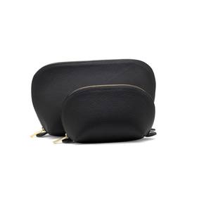 Sac de maquillage en cuir véritable pochette à cosmétiques sac à cosmétiques en cuir pour organisateur de voyage - Product Image 1