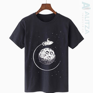 Camisetas Unisex estilo Hip Hop con hombros caídos para hombre, algodón orgánico, estampado personalizado, diseño de logotipo, tela preencogida, 100% algodón para hombre - Product Image 1