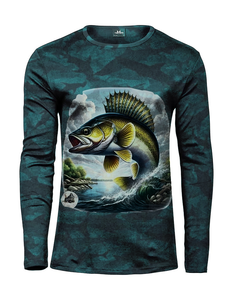 Camiseta de Pesca de Manga Larga con Protección Solar UPF50, Transpirable, de Secado Rápido, con Estampado por Sublimación, Talla Grande, con Logotipo Personalizado - Product Image 3