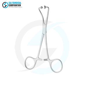 Pince à serviettes manuelle de qualité hospitalière à articulation bilatérale en acier inoxydable, durable, réutilisable, certifiée CE, performance chirurgicale fiable - Product Image 4