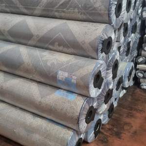 Alfombra Adiva Oriental Shaggy Jacquard de Color Sólido, Hecha a Máquina, de Polipropileno y Poliéster, Resistente a las Manchas, de Pelo Alto y Grosor Medio - Product Image 1