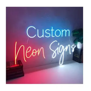 Placa de sinais decorativos neon para casa, área interna, com adaptador para varejo