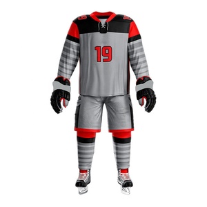 Uniforme de hockey sobre hielo de equipo personalizado de alta calidad uniforme de hockey sobre hielo de sublimación personalizado para hombres uniforme de hockey sobre hielo de poliéster para adultos - Product Image 4