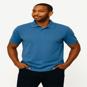Camisa de Hombre de Jersey Sólido con Botones, Cuello Elegante, Manga Corta, Ligera, Transpirable y Suave - Product Image 5