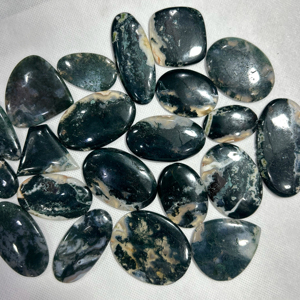 พลอยมอสอาเกตทรงหลวมขนาดสั่งทำพิเศษ คัดสรรหลากหลายรูปทรง คุณภาพเกรด AAA รับรองโดยผู้ตรวจสอบอิสระ - Product Image 1