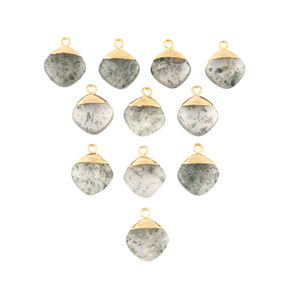 ขั้วต่อจี้ต่างหูควอทซ์ห่วงเดียวลายจุดธรรมชาติออกแบบได้ตามต้องการสำหรับเครื่องประดับการค้นหาชิ้นส่วนเครื่องประดับ - Product Image 4