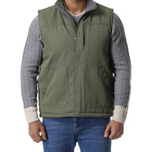 Gilet en toile pour homme, respirant, couleur unie, nouveau design 2026, vêtements d'hiver, grande taille, logo personnalisé, sans manches, gilet en toile pour homme - Product Image 1