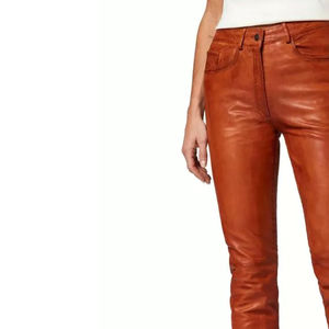 Pantalons en cuir pour femmes en gros, pantalon en toile plat imperméable, écologique, service OEM ODM, respirant, léger, tendance - Product Image 6