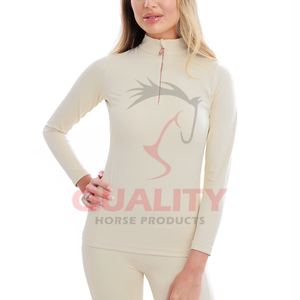 Camisa de capa base de equitación de compresión térmica, ropa ecuestre que ofrece una flexibilidad de calidez duradera, comodidad para montar - Product Image 5