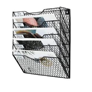 ที่ใส่บัตรโต๊ะทำจากไม้สีน้ำตาลที่วางนิตยสารที่ทำจากลวดโลหะที่ทันสมัย - Product Image 5