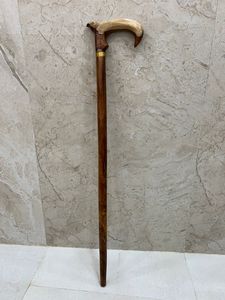 ด้ามจับทองเหลืองสำหรับผู้ชายและผู้หญิงทำจากไม้แกะสลักทำด้วยมือทำจากไม้แพะขัดเงาใช้ในชีวิตประจำวัน - Product Image 6