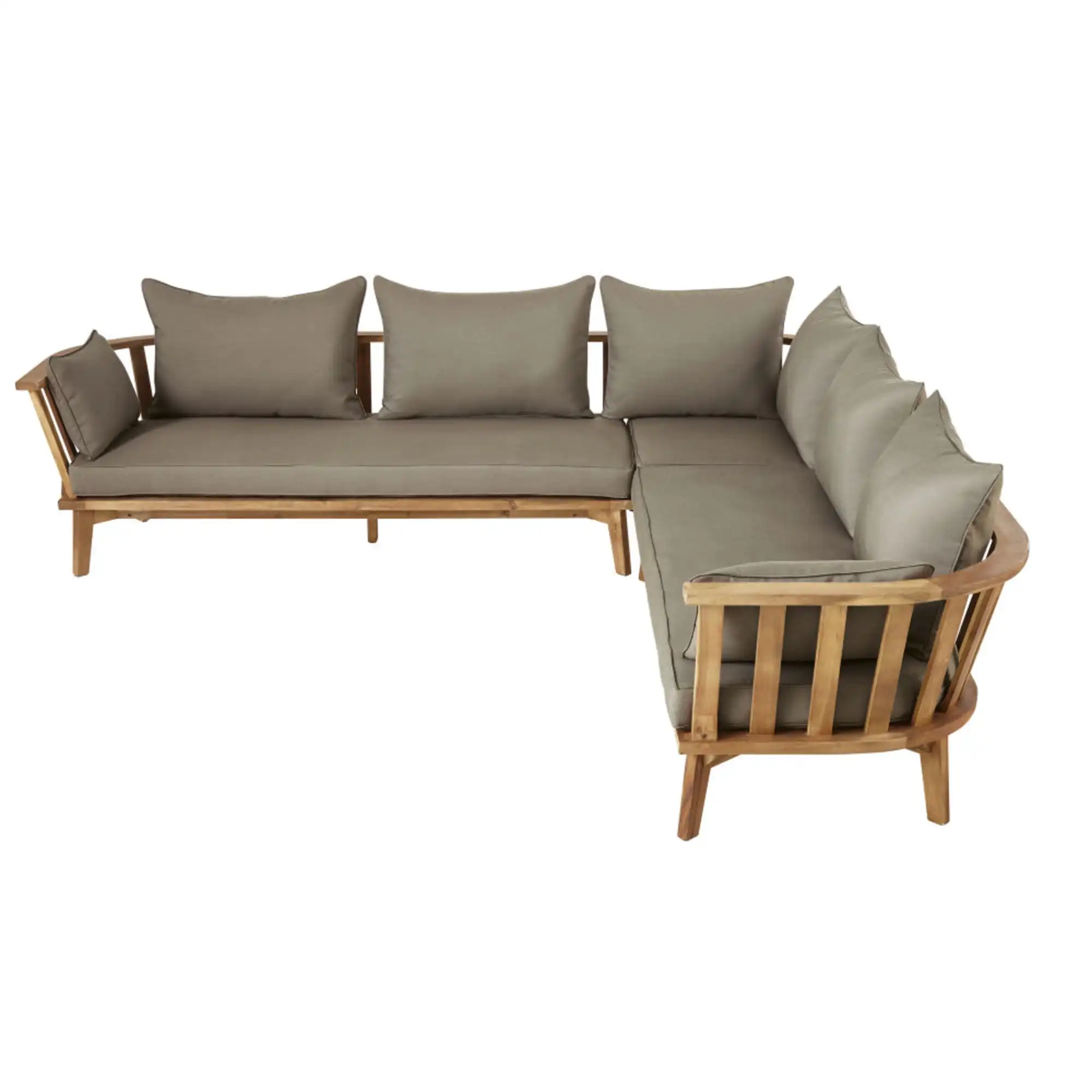 Luxury Wooden Living Room Sofas Patio Style Comfortable Leisure Fabric Sofa Set Sectional Living Seat Wholesale