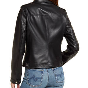 Chaqueta de bombardero desgastada de cuero PU personalizable de alta calidad, forro de poliéster de punto, diseño resistente transpirable para - Product Image 2