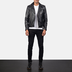 Vestes en cuir de qualité supérieure pour hommes Vestes décontractées d'hiver Vêtements d'extérieur en cuir véritable souple Veste confortable et à la mode pour hommes - Product Image 6
