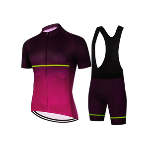 Nuevo mejor diseño de verano Ciclismo Jersey Set Hombres de secado rápido de manga corta Top Set Road Mountain Bike Riding Gear - Product Image 4
