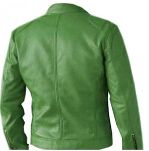 Colección de invierno Warm Up Pure Leather Motorbike Chaqueta de cuero elegante para hombres - Product Image 2