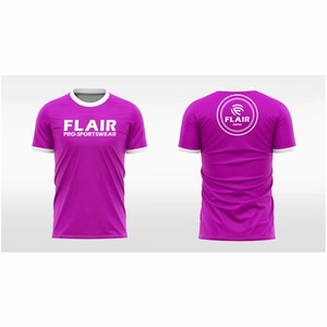 Maillot de football à col rond 100 % polyester, design personnalisé de qualité supérieure, extensible, confortable, respirant, 220g, coupe courte, service OEM - Product Image 4