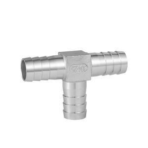 Raccord en T en acier inoxydable 304/316 personnalisé - Raccord en T pagoda à 3 voies pour tuyaux d'eau, raccord en T réducteur en acier inoxydable BSP - Product Image 3