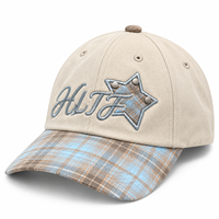 Casquettes de baseball unies en coton à 6 panneaux, ajustables, vierges, pour impression de logo personnalisé, vente en gros, promotionnelles, unisexe, motif pois léopard, DIY