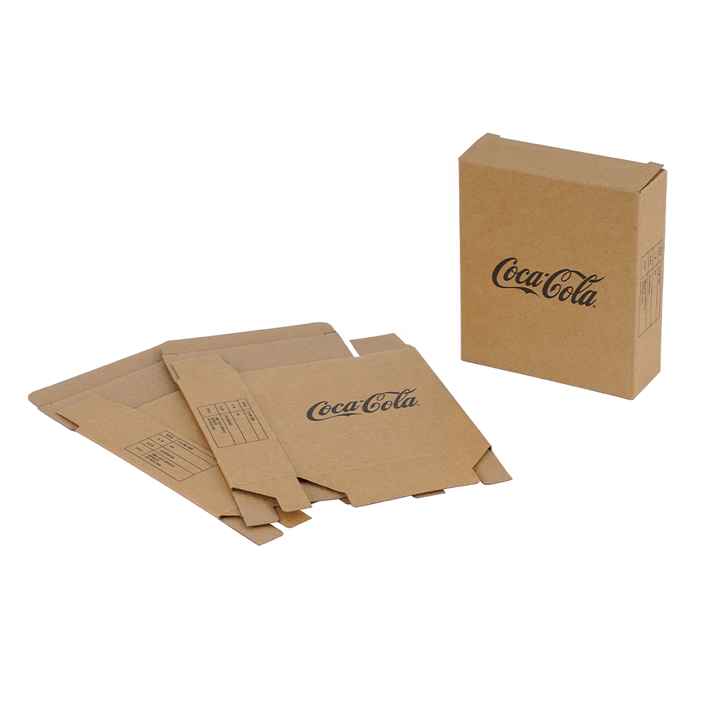 Custom Black Printing Corrugated Kraft Cardboard Paper Carton Box for Bottle Kitchen Utensils Packaging