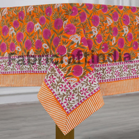 Nappe Moderne Personnalisable en Coton Tissé Indien 100% |   Housse de table de mariage imperméable et écologique