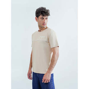 T-shirt en velours 100 % coton, léger, avec impression graphique exceptionnelle, motif uni, impression sérigraphique disponible - Product Image 6