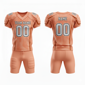 Uniforme de football américain personnalisé pour hommes, ensemble pour jeunes et adultes, vêtements de sport d'équipe personnalisés, y compris maillot, pantalon, taille plus, short - Product Image 1
