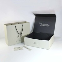 Boîte d'emballage recyclable à logo de taille personnalisée en papier de carton rigide avec aimant boîte cadeau magnétique pliante de luxe avec couvercle magnétique