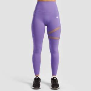Pantalones de Yoga con Estampado Morado Empower, Cintura Alta y Transpirables, Talla XL, Leggings de Spandex y Nailon con Logotipo en la Cintura, Estilo Casual para Gimnasio - Product Image 2