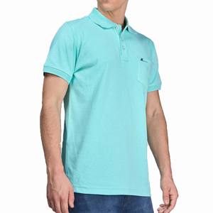 กระเป๋าหน้าแบบใหม่ OEM สำหรับผู้ชายลำลอง ผ้าเจอร์ซีย์ใยไผ่ แขนสั้น ติดกระดุม ระบายอากาศ แห้งเร็ว - Product Image 4