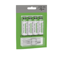 Batterie Lithium-Ion Rechargeable Type-C Haute Capacité Batterie AA&AAA pour Télécommande, Souris, Jouets Électriques