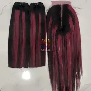 Natural Human <b>Hair</b> Wigs and Bundles <b>Cheap</b> Price Bone Straight <b>Extensions</b> with Soft Loose Deep Waves and Afro Curls - Product Image 1