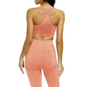 Ensemble de yoga et fitness pour femmes, legging taille haute, ensemble de yoga, soutien-gorge de sport pour la course à pied et la gym, vêtements de sport pour femmes avec logo personnalisé, service OEM - Product Image 6