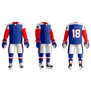 Uniformes de Hockey sobre Hielo Sublimados Personalizados de Primera Calidad, Material de Spandex/Algodón, Secado Rápido, Transpirable, Servicio OEM, Venta al Por Mayor - Product Image 2