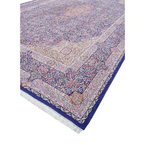 Tapis en laine noués à la main Aalam en rouge et orange, motif rectangulaire 3D en médaillon, tapis de salon grand format 9x12 pour adolescents - Pae-6347 - Product Image 2